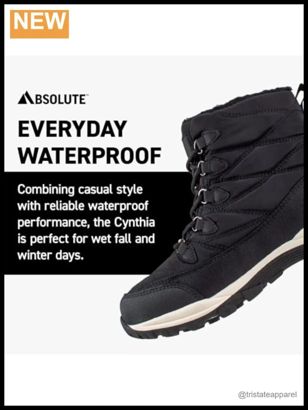 Waterproof Insulated Snow Boots Lace Up Winter Shoes Women's
